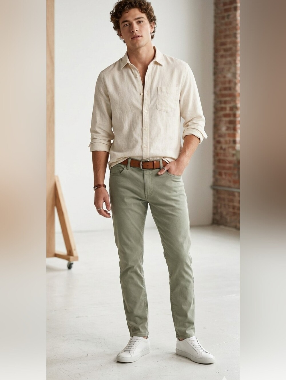 Faherty Movement Pant, Green Size 29 X32